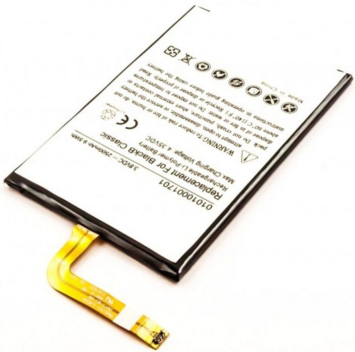 AGI Akku für Blackberry BPCLS00001B Li-Pol 3,8 Volt 2500 mAh schwarz Handy-Akku 2500 mAh (3.8 V) von AGI