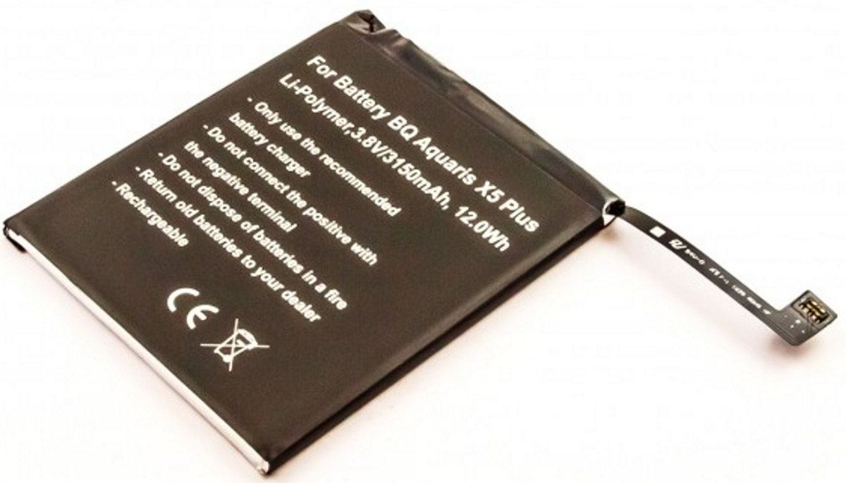 AGI Akku für Bq 3200 Li-Pol 3,8 Volt 3100 mAh schwarz Handy-Akku 3100 mAh (3.8 V) von AGI
