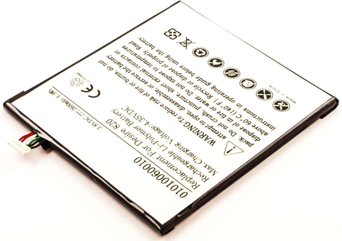 AGI Akku für Htc B0PF6100 Li-Pol 3,8 Volt 2600 mAh weiß Handy-Akku 2600 mAh (3.8 V) von AGI