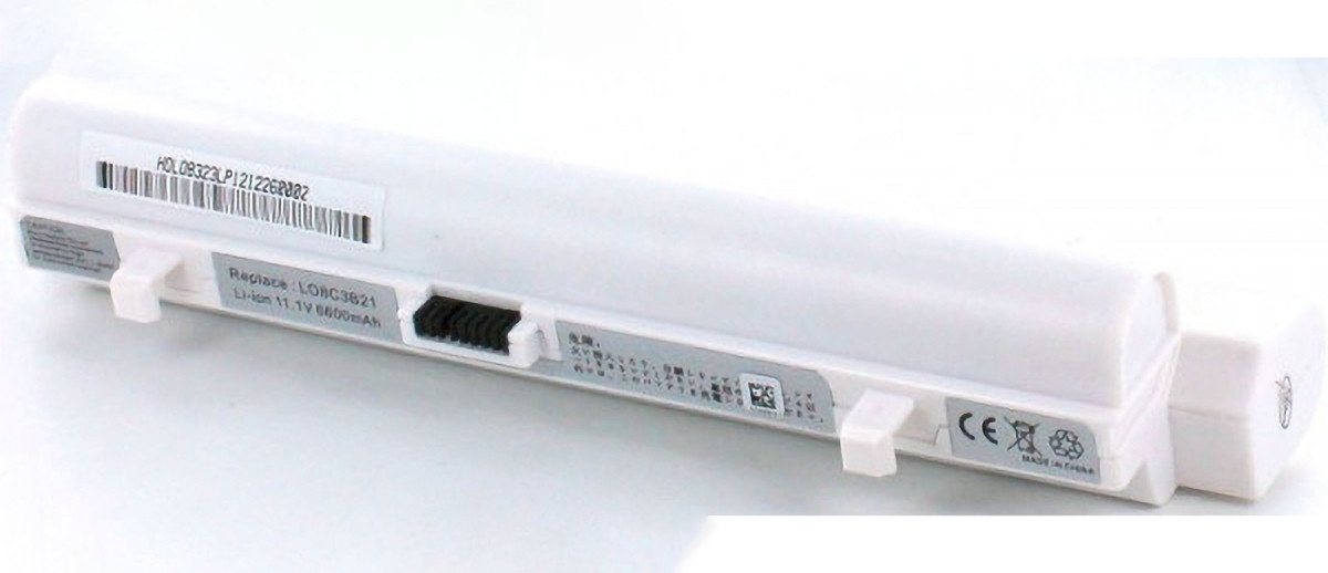 AGI Akku für Lenovo IdeaPad S10 Li-Ion 11,1 Volt 6600 mAh weiß Laptop-Akku 6600 mAh (11.1 V) von AGI