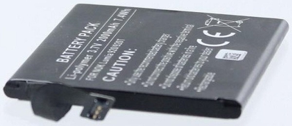 AGI Akku für Nokia Lumia 920 Li-Pol 3,7 Volt 2000 mAh schwarz Handy-Akku 2000 mAh (3.7 V) von AGI