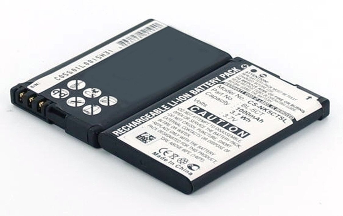 AGI Akku für Nokia RM-645 Li-Ion 3,7 Volt 700 mAh schwarz Handy-Akku 700 mAh (3.7 V) von AGI