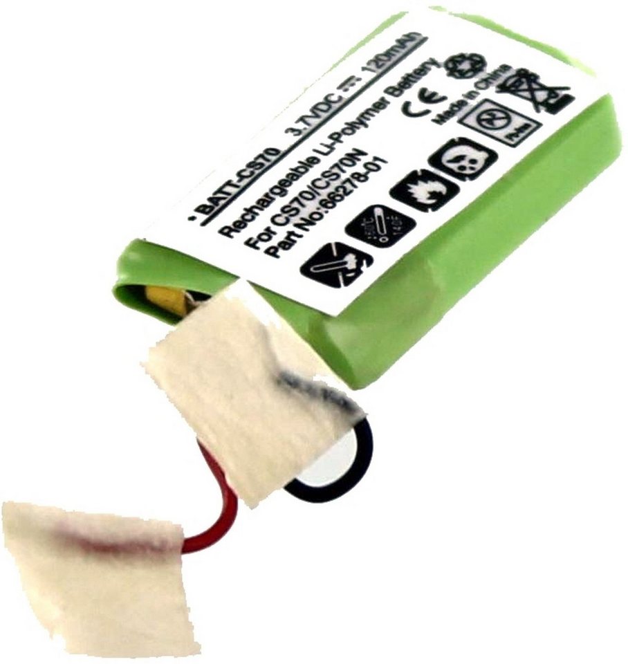 AGI Akku für Plantronics CS70 Li-Pol 3,7 Volt 120 mAh grün Akku 120 mAh (3.7 V) von AGI