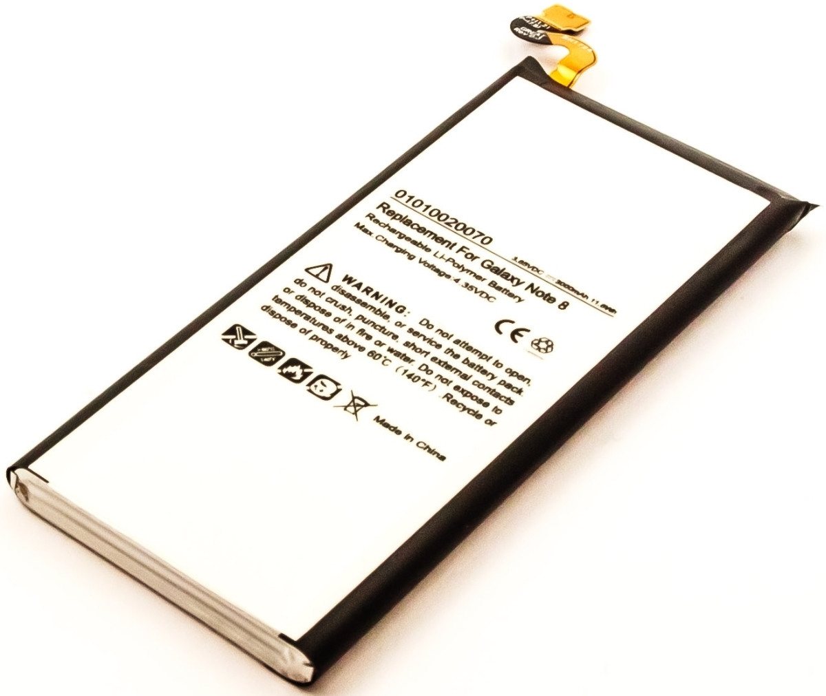 AGI Akku für Samsung EB-BN950ABE Li-Pol 3,8 Volt 3000 mAh weiß Handy-Akku 3000 mAh (3.8 V) von AGI