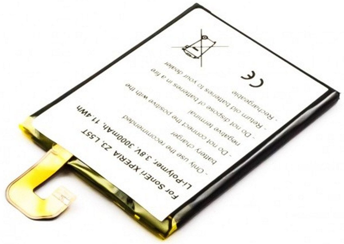 AGI Akku für Sony Xperia Z3 Dual Li-Pol 3,8 Volt 3000 mAh silberfarben Handy-Akku 3000 mAh (3.8 V) von AGI