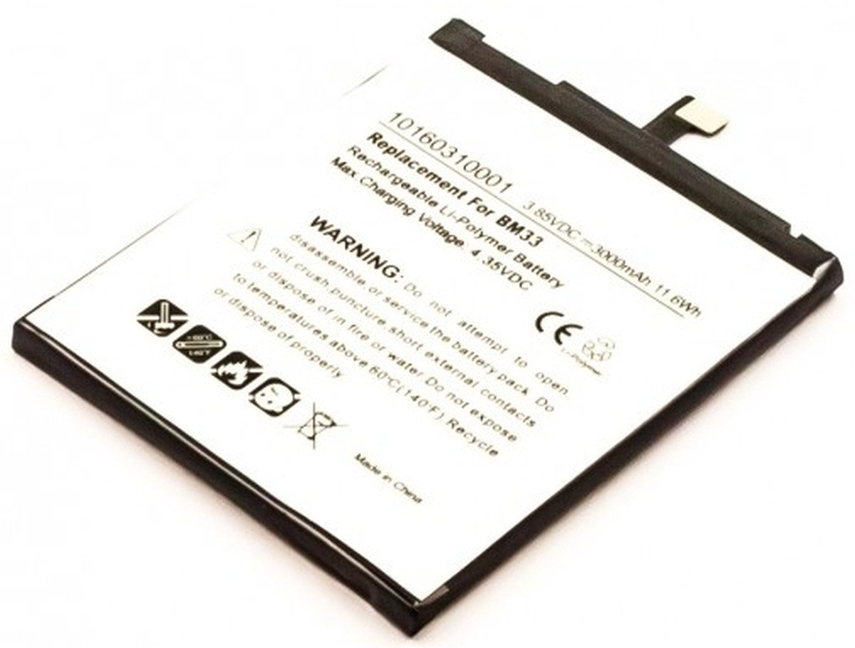 AGI Akku für Xiaomi BM33 Li-Pol 3,85 Volt 3000 mAh schwarz Handy-Akku 3000 mAh (3.85 V) von AGI