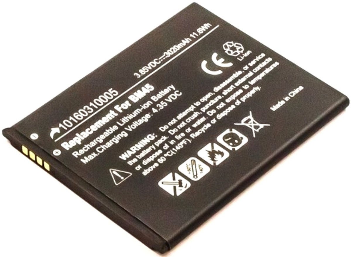 AGI Akku für Xiaomi Redmi Note 2 Li-Ion 3,85 Volt 3020 mAh schwarz Handy-Akku 3020 mAh (3.85 V) von AGI
