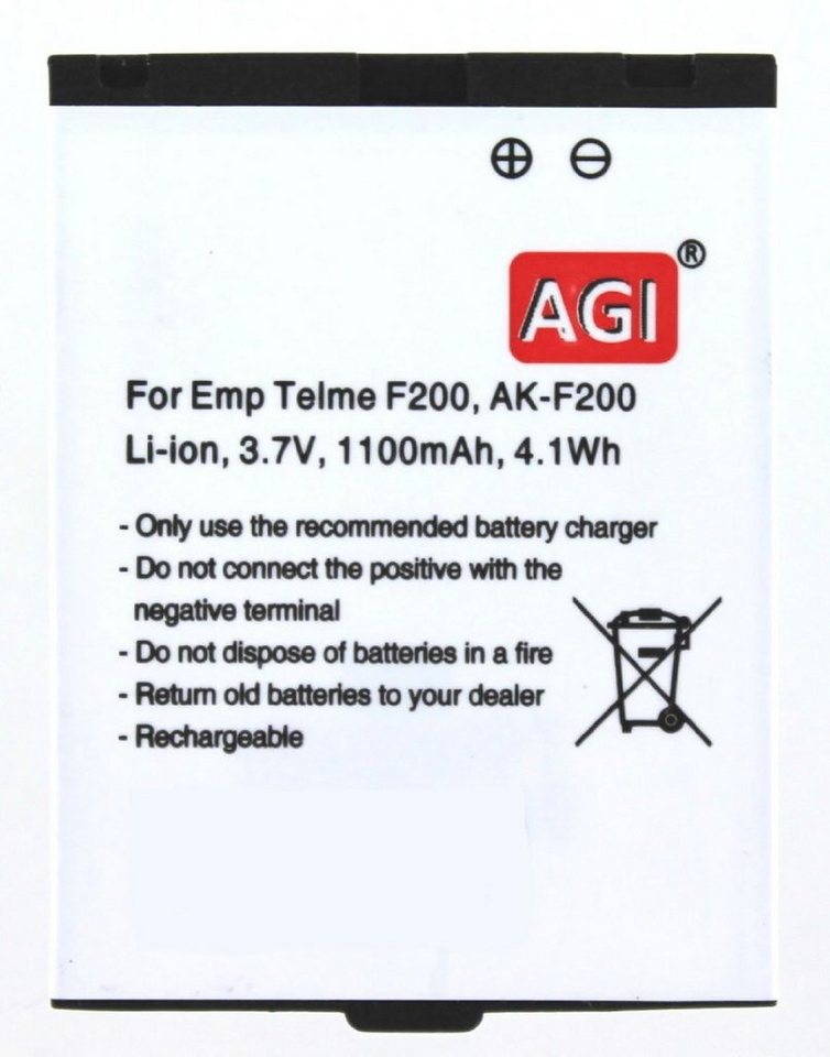 AGI Akku kompatibel mit Emporia AK-F200 Akku Akku von AGI