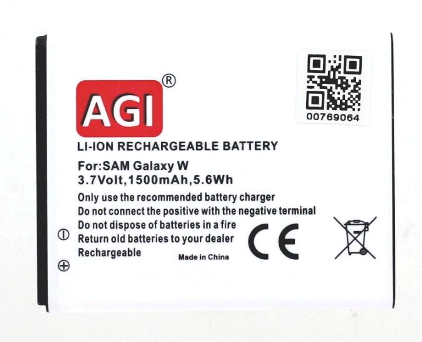 AGI Akku kompatibel mit Samsung GT-I8350 Akku Akku von AGI