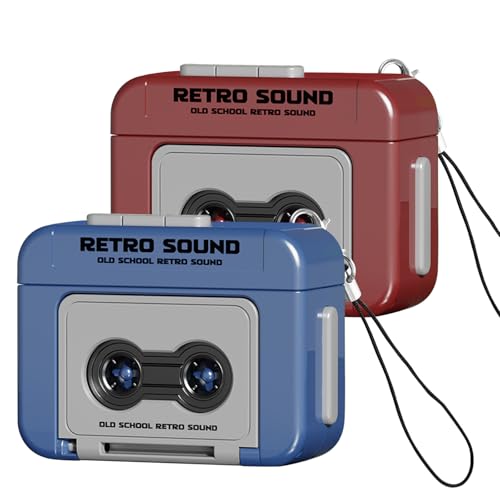 AGLOO Kreativer Mini-Klebeband-Recorder-Schlüsselanhänger – Retro-Kassettenspieler, tragbarer Schlüsselanhänger, Geschenke mit DREI chinesischen Liedern – Ornament für Rucksäcke, Handtaschen, 2 Stück AGLOO Kreativer Mini-Klebeband-Recorder-Schlüsselanhänger – Retro-Kassettenspieler, tragbarer Schlüsselanhänger, Geschenke mit DREI chinesischen Liedern – Ornament für Rucksäcke, Handtaschen, 2 Stück von AGLOO