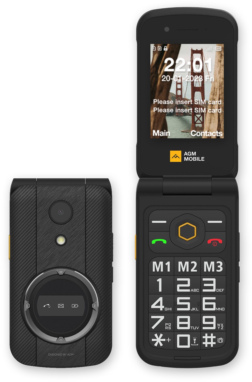 M8 Klapphandy schwarz M8 Klapphandy schwarz von AGM MOBILE by bea-fon