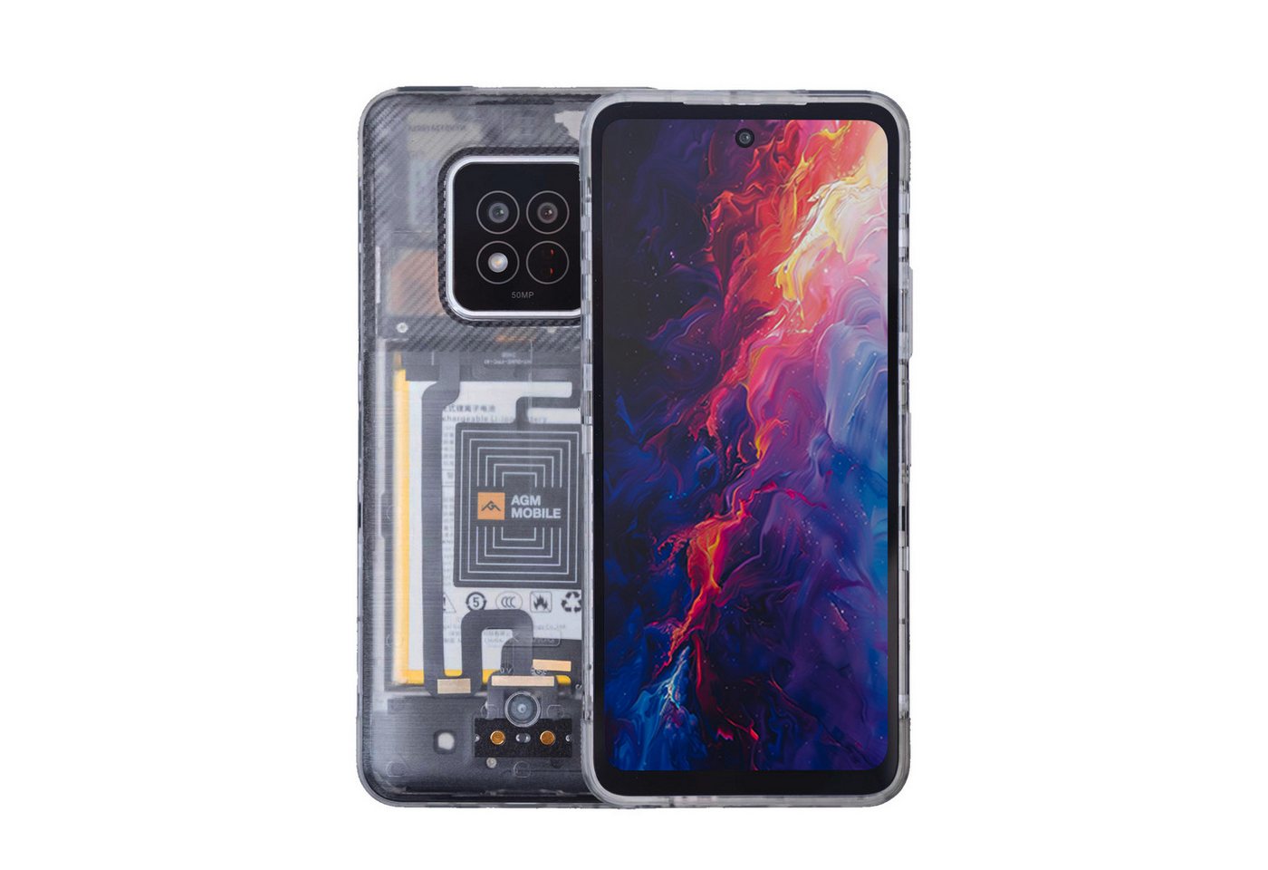 AGM by Beafon X6 Phantom rugged (IP68/IP69K/MIL-STD-810H) Smartphone (17,2 cm/6,78 Zoll, 50 MP Kamera) von AGM by Beafon