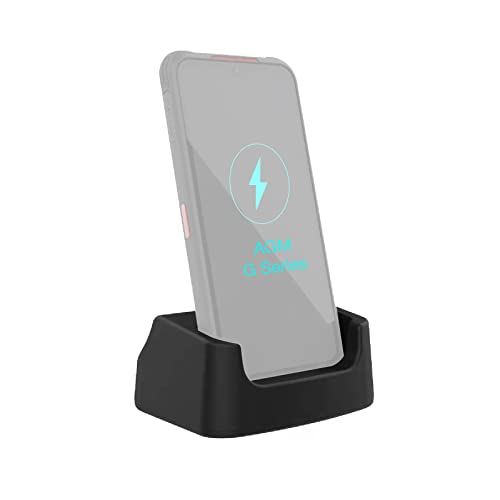 Desk Charging Dock für AGM Glory Series (Glory, Glory pro, Glory SE) und AGM H5, Halter Typ-C USB Reversible Port Anti-Rutsch 5V 1A Input Charger Wireless Charger Stand für AGM Glory Rugged Phones von AGM