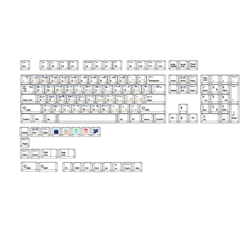 AGONEIR 127Key PS Photoshops Keycap Set PBT DyeSublimation Cherry Profile Keyboards KeyCaps Für Mechanische Tastaturen PBT DyeSublimation Keycap von AGONEIR