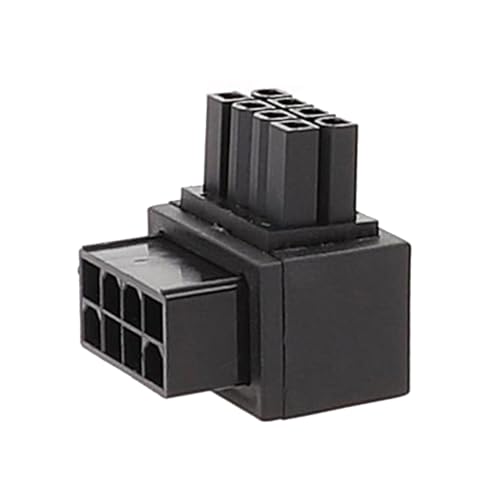 AGONEIR Desktop CPU 8Pin Netzteil Hauptplatine 8pin Auf 8Pin 90 Grad Servolenkungsanschluss 90° Adapter Netzteil Für Desktops Grafikkarte von AGONEIR