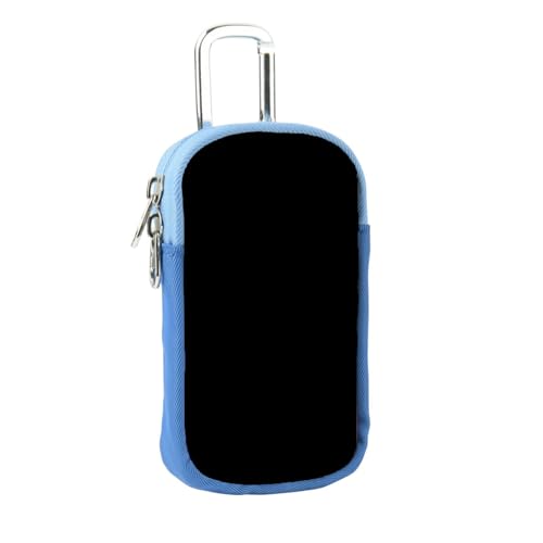 AGONEIR MP3 MP4 Player Aufbewahrungstasche Schutzhülle mit Karabiner Tragbarer Musikplayer Tragetasche Organizer Case MP3 Player Hülle, blau von AGONEIR