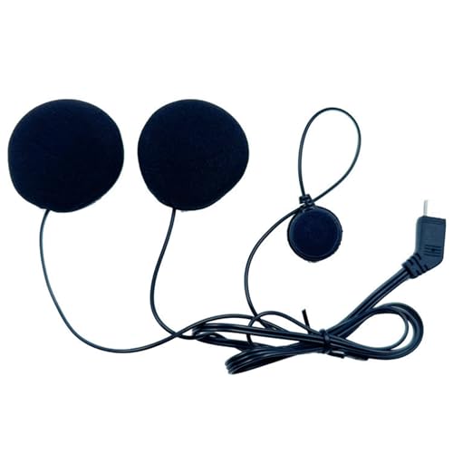 AGONEIR Mikrofon-Lautsprecher für BT-S2 BT-S3 Motorrad-Gegensprechanlage, Headset, Gegensprechanlage für offenen Helm, Integralhelm-Headset von AGONEIR