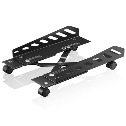 AGPTEK PC Ständer, Computer PC Tower Ständer Verstellbare Breite von 16 cm bis 30 cm mit 2 Feststellrädern und 2 Lenkrollen, UPC Stahl Rolling Stand Computer Ständer für Desktop Tower AGPTEK PC Ständer, Computer PC Tower Ständer Verstellbare Breite von 16 cm bis 30 cm mit 2 Feststellrädern und 2 Lenkrollen, UPC Stahl Rolling Stand Computer Ständer für Desktop Tower von AGPTEK