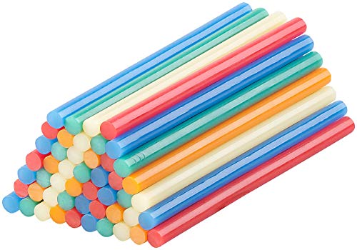 AGT Heissleim: 50 Klebesticks für Heißklebepistolen, 11 x 200 mm, bunt (Klebesticks für Klebepistole, Kleber für Heißklebepistolen, Anti Rutsch) von AGT