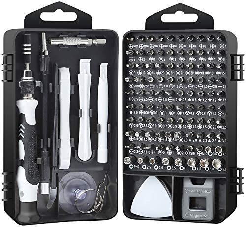 AGT Handy Reparatur Set: 117-teiliges Profi-Reparaturset für Smartphone, Tablet, Notebook & Co. (Laptop Reparatur Set, PCwerkzeug, Uhrmacherwerkzeug Sets) von AGT