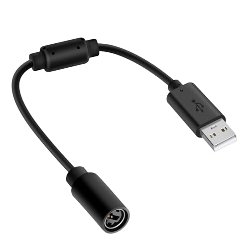AGTEHBZ 1 x Joystick-Konvertierungskabel, Logitech G920 kompatibel, schneller Datenübertragungsadapter, 23 cm schwarzes Kabel für Xbox360 kabelgebundene Controller, USB-Anschluss von AGTEHBZ