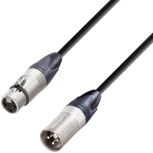 AH Cables KM10FMBLK XLR Verbindungskabel [1x XLR-Buchse - 1x XLR-Stecker] 10.00m Schwarz von AH Cables