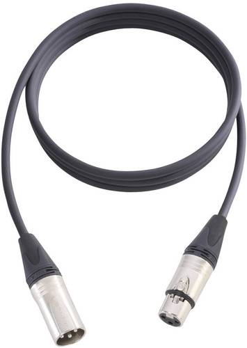 AH Cables KM15FMBLK XLR Verbindungskabel [1x XLR-Buchse - 1x XLR-Stecker] 15.00m Schwarz von AH Cables