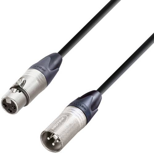 AH Cables KM3FMBLK XLR Verbindungskabel [1x XLR-Buchse - 1x XLR-Stecker] 3.00m Schwarz von AH Cables