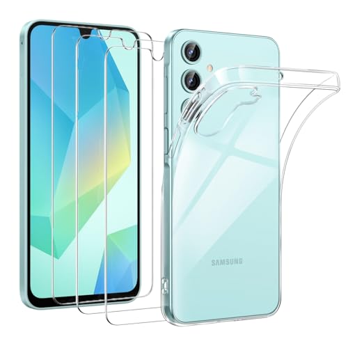 AHABIPERS 2 im 1 Hülle für Samsung Galaxy A16 5G/4G für Panzerglas, 1 Handyhülle mit 3 Panzerfolie, Militärischer Schutz, Dünn Transparent Stoßfest Schutzhülle Kratzfest Hüllen mit Displayschutzfolie AHABIPERS 2 im 1 Hülle für Samsung Galaxy A16 5G/4G für Panzerglas, 1 Handyhülle mit 3 Panzerfolie, Militärischer Schutz, Dünn Transparent Stoßfest Schutzhülle Kratzfest Hüllen mit Displayschutzfolie von AHABIPERS