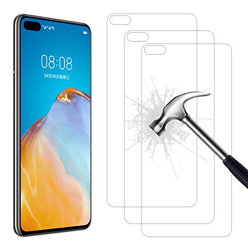 AHABIPERS 3 Stück Schutzfolie für Huawei P40 / Huawei P40 5G, HD Displayschutzfolie, Anti-Kratzer/Bläschen/Fingerabdruck/Staub Schutzfolie für Huawei P40 / Huawei P40 5G von AHABIPERS