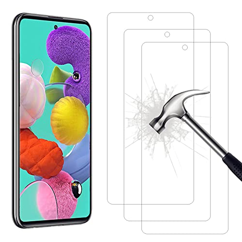 AHABIPERS 3 Stück Schutzfolie für Samsung Galaxy A51 / Samsung Galaxy M31S, HD folie, Anti-Kratzer/Bläschen/Fingerabdruck/Staub folie für Galaxy A51 / M31S von AHABIPERS