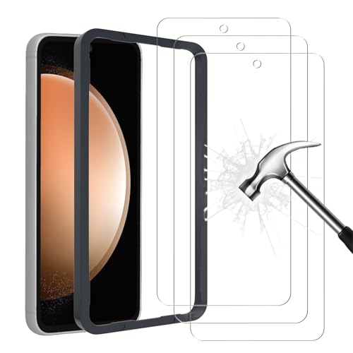 AHABIPERS 3 Stück Schutzfolie für Samsung Galaxy S23 FE 5G / Samsung Galaxy A54 5G für Panzerglas, mit Positionierhilfe, 9H Härte Schutzfolie, Anti-Kratzer/Bläschen/Fingerabdruck/Staub von AHABIPERS