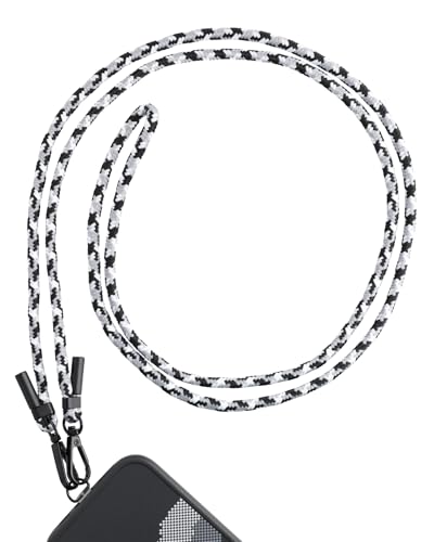 AHABIPERS Handykette Universal, Nylon Quasten Handy Kette, Verstellbarer Crossbody Handyschnur, Handy Umhängeband Kompatibel mit Meisten Smartphones, TPU Handy-Patch mit Metallring-ohne Hülle AHABIPERS Handykette Universal, Nylon Quasten Handy Kette, Verstellbarer Crossbody Handyschnur, Handy Umhängeband Kompatibel mit Meisten Smartphones, TPU Handy-Patch mit Metallring-ohne Hülle von AHABIPERS