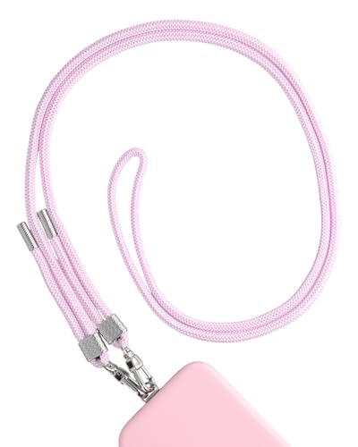 AHABIPERS Handykette Universal zum Umhängen, Nylon Handyband kompatibel mit Jeden Smartphones, Verstellbar und Abnehmbar Kette zum Umhängen, Hülle mit Kordel, Handyband für Jeder Hülle, Rosa AHABIPERS Handykette Universal zum Umhängen, Nylon Handyband kompatibel mit Jeden Smartphones, Verstellbar und Abnehmbar Kette zum Umhängen, Hülle mit Kordel, Handyband für Jeder Hülle, Rosa von AHABIPERS