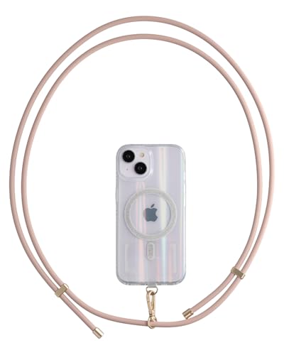 AHABIPERS Silikon Handykette Universal, Einstellbar Handy Kette für iPhone/Samsung und Alle Smartphones mit Universelles Patch, Handyband Zum Umhängen mit Meist Hülle Kombinierbar - Rosengold AHABIPERS Silikon Handykette Universal, Einstellbar Handy Kette für iPhone/Samsung und Alle Smartphones mit Universelles Patch, Handyband Zum Umhängen mit Meist Hülle Kombinierbar - Rosengold von AHABIPERS