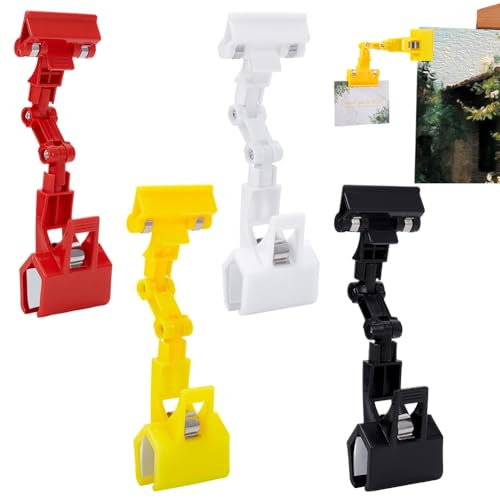 AHANDMAKER 4 x Verstellbarer Dokumentenhalter. 4 Farbe Flexibler Drehbarer Papierhalter Zum Tippen Clip On Schild Für Tischplatte Für Computermonitor Leinwandklemme AHANDMAKER 4 x Verstellbarer Dokumentenhalter. 4 Farbe Flexibler Drehbarer Papierhalter Zum Tippen Clip On Schild Für Tischplatte Für Computermonitor Leinwandklemme von AHANDMAKER