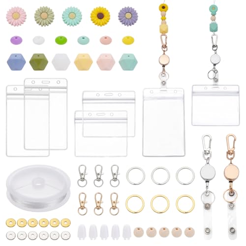 AHANDMAKER DIY Schlüsselanhänger Set Bunt Ausweishalter Mit Perlen Schlüsselanhänger Abreißbare Schlüsselbänder Bürogeschenk Für Frauen Krankenschwester Gemischte Farbe AHANDMAKER DIY Schlüsselanhänger Set Bunt Ausweishalter Mit Perlen Schlüsselanhänger Abreißbare Schlüsselbänder Bürogeschenk Für Frauen Krankenschwester Gemischte Farbe von AHANDMAKER