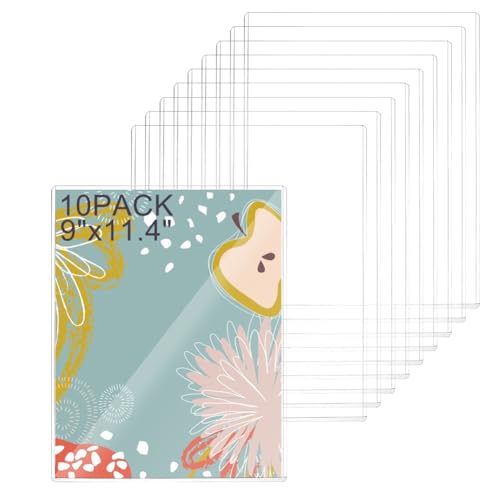 AHANDMAKER Hartplastik-Seitenschutzfolien für Dokumente, Papier, Bilder, Fotos, Dokumentenhalter, 22,9 x 29,6 cm, transparent, wasserdicht, 10 Stück AHANDMAKER Hartplastik-Seitenschutzfolien für Dokumente, Papier, Bilder, Fotos, Dokumentenhalter, 22,9 x 29,6 cm, transparent, wasserdicht, 10 Stück von AHANDMAKER