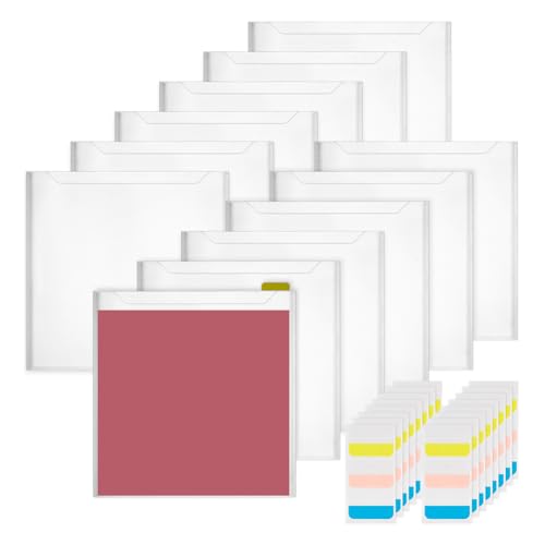 AHANDMAKER Scrapbook Papier Aufbewahrungs Organizer Mit 60 selbstklebenden Index Registern 12 Stück Kunststoff Papieraufbewahrungsbeutel Zum Halten von 13 x 13 Zoll Scrapbook Papier Halter AHANDMAKER Scrapbook Papier Aufbewahrungs Organizer Mit 60 selbstklebenden Index Registern 12 Stück Kunststoff Papieraufbewahrungsbeutel Zum Halten von 13 x 13 Zoll Scrapbook Papier Halter von AHANDMAKER