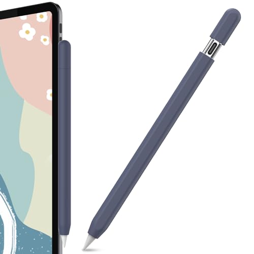 AHASTYLE Silikon Hülle für Apple Pencil USB-C Apple Pencil Hülle Ultra Dünn Apple Pencil USB-C Case Abdeckung Kompatibel mit Apple Pencil USB-C (Mitternachtsblau) von AHASTYLE