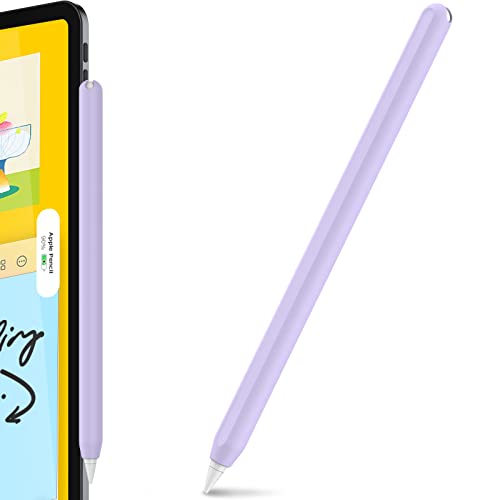 AHASTYLE Silikon-Schutzhülle für Apple Pencil 2. Generation, ultradünn, Schutzhülle für Apple Pencil 2. Generation, iPad Pro 11/12,9 2021/2020/2018 (Lavendel) von AHASTYLE
