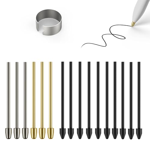 Markerstiftspitzen für bemerkenswerte 2 Stiftspitzen mit Werkzeug zum Entfernen von Federn, Metall-Ersatzspitzen, Nachfüllzubehör für bemerkenswerten 1/2 Stylus/Marker plus Stift, 16 Stück (Gold Markerstiftspitzen für bemerkenswerte 2 Stiftspitzen mit Werkzeug zum Entfernen von Federn, Metall-Ersatzspitzen, Nachfüllzubehör für bemerkenswerten 1/2 Stylus/Marker plus Stift, 16 Stück (Gold von AHBTEYM