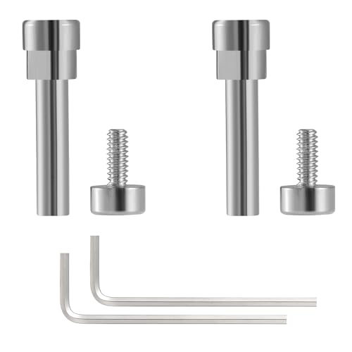 QC35 Scharnierschrauben Metall Scharnier Drehschraube AHBTEYM Scharnierstifte Ersatzteile Zubehör mit 2 x Schraubendreher Kompatibel mit Bose QuietComfort 35 II/QC45/QC25 Kopfhörer (Silber) von AHBTEYM