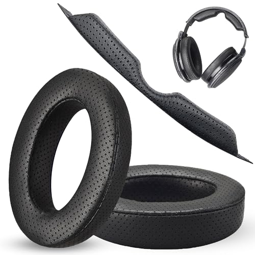 AHG Premium-Ohrpolster und Kopfbandkissen, kompatibel mit Sennheiser-Kopfhörern HD600, HD650, HD660S, HD 660S2, Massdrop X HD 6XX HD58X Jubilee HD580, Fenestrated Schaffell, dicker AHG FlexiSoft AHG Premium-Ohrpolster und Kopfbandkissen, kompatibel mit Sennheiser-Kopfhörern HD600, HD650, HD660S, HD 660S2, Massdrop X HD 6XX HD58X Jubilee HD580, Fenestrated Schaffell, dicker AHG FlexiSoft von Accessory House