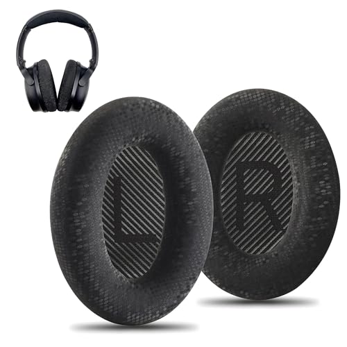 AHG QC35 Ersatz-Ohrpolster, kompatibel mit Bose QuietComfort 35 / Bose QC35 / Bose QC35 ii Kopfhörern (Mosaik), hochwertiges Proteinleder, Dicker, flexiweicher, hochdichter Schaumstoff, hoher Komfort von Accessory House