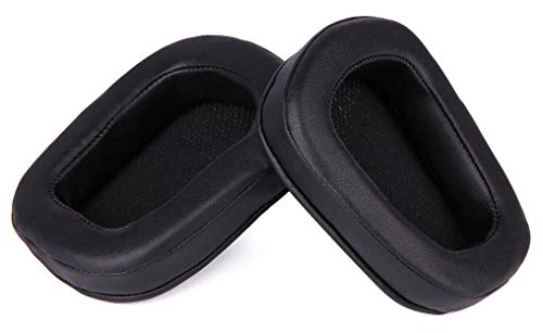 AHG Replacement Ear Cushions for Logitech G633 and G933 Artemis Spectrum Gaming Headphones (PU Leather - Black) von Accessory House