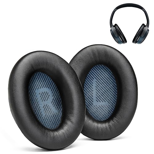 Ersatz-Ohrpolster für Bose SoundLink Around-Ear 2 Kopfhörer - Mit 'L und R' Schriftzug und der richtigen Farbe und Form Scrims (SLAE2, Schwarz) von AHG Accessory House Global