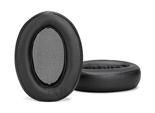 Ersatz-Ohrpolster WH-H910N, kompatibel mit Sony WH-910N H.Ear on 3 kabellosen Kopfhörern, Schwarz Hochwertiges Proteinleder, hochdichter Schaumstoff, hoher Komfort von Accessory House