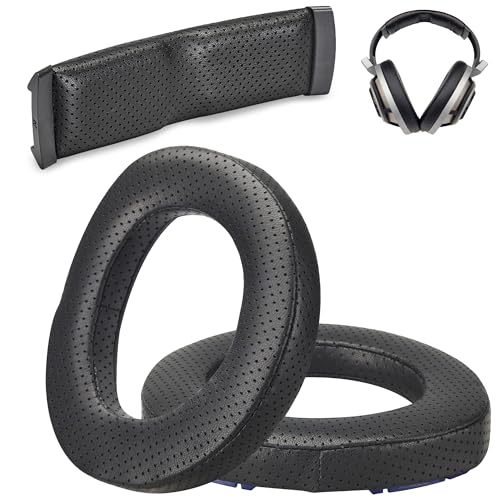 Premium HD 8XX / HD 800S / HD 800 Ohrpolster und Kopfbügel kompatibel mit Sennheiser HD800 / Sennheiser HD800S und Drop HD 8XX Kopfhörern. Hybrid PU und perforiertes Schaffell / hochdichter von AHG Accessory House Global