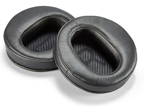 Premium Hybrid Schaffell und hochwertiges Protein PU Ohrpolster kompatibel mit Denon AHD2000 AHD5000 AHD7000 AHD5200 AHD7200 und AHD9200 Kopfhörer (schwarzes Schaffellleder). von Accessory House